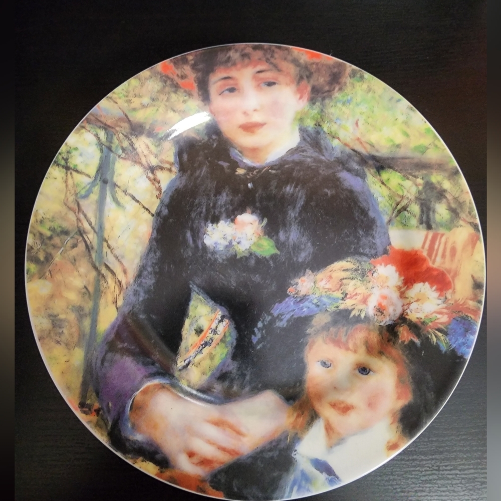 Vintage Set of 4 Renoir Collector's Porcelain Plates by Sakura, Inc.